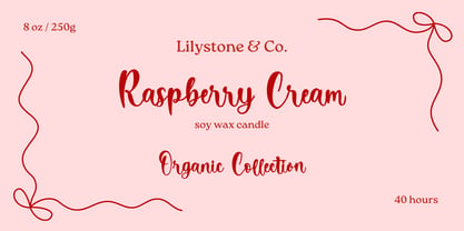 Cotton Milk Font Poster 5