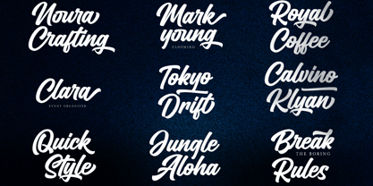 Couraged Script Font Poster 8