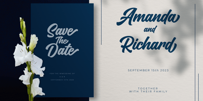 Couraged Script Font Poster 9