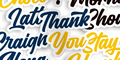 Couraged Script Font Poster 12