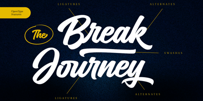 Couraged Script Font Poster 7