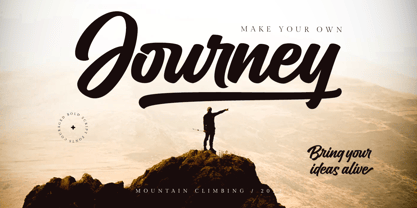 Couraged Script Font Poster 3