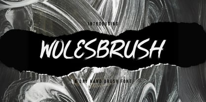 Wolesbrush Font Poster 7