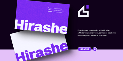 Hirashe Sans Variable Font Poster 4