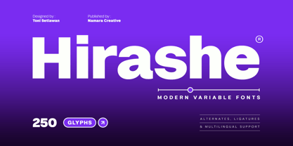 Hirashe Sans Variable Font Poster 1