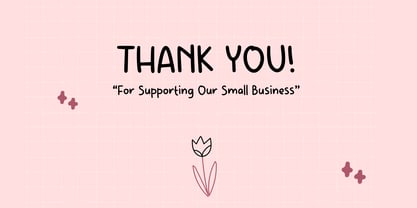 White Pinky Font Poster 4