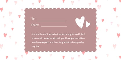 White Pinky Font Poster 2