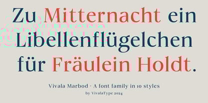 Vivala Marbod Font Poster 2