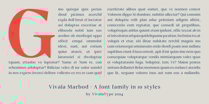 Vivala Marbod Font Poster 13