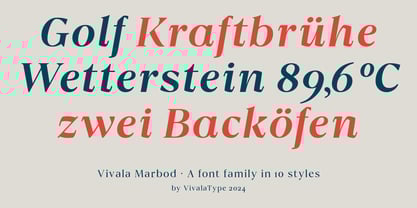 Vivala Marbod Font Poster 10