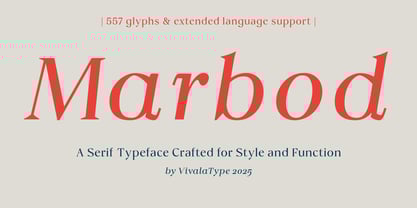 Vivala Marbod Font Poster 1