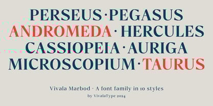 Vivala Marbod Font Poster 5