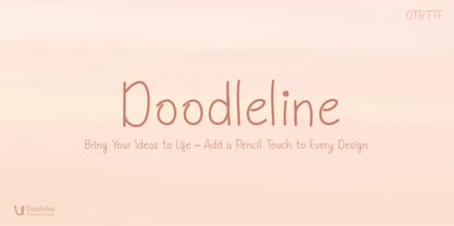 Doodleline Font Poster 1