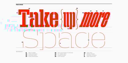 Macrosoma Slab Stencil Font Poster 4