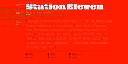 Macrosoma Slab Stencil Font Poster 12