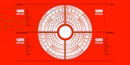 Macrosoma Slab Stencil Font Poster 2