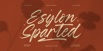 Esylon Sparted Font Poster 1