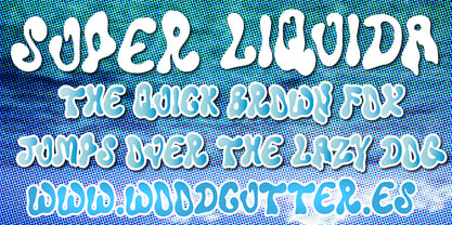 Super Liquida Font Poster 2