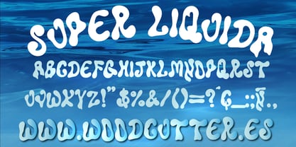 Super Liquida Font Poster 5