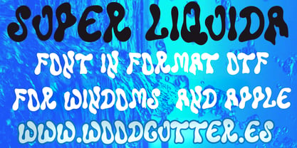 Super Liquida Font Poster 3