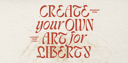 Trendy Chart Font Poster 4