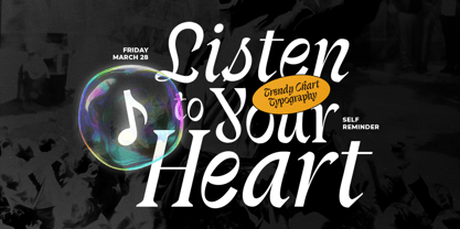 Trendy Chart Font Poster 5