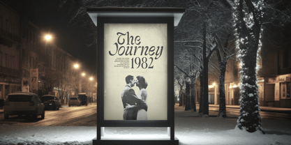 Trendy Chart Font Poster 3