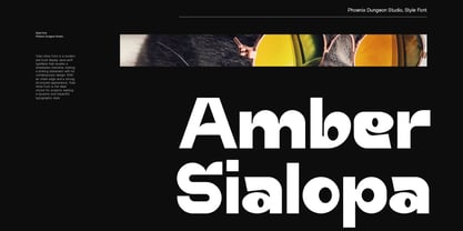 Amber Sialopa Font Poster 1