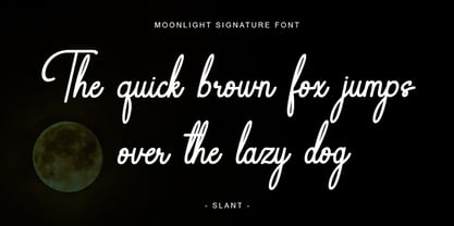 Moonlight Signature Font Poster 10