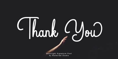 Moonlight Signature Font Poster 15