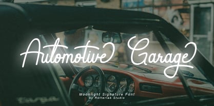 Moonlight Signature Font Poster 13