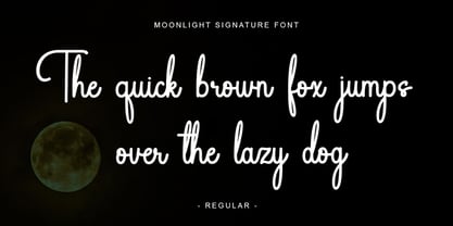 Moonlight Signature Font Poster 9