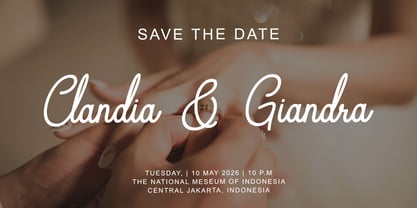 Moonlight Signature Font Poster 5