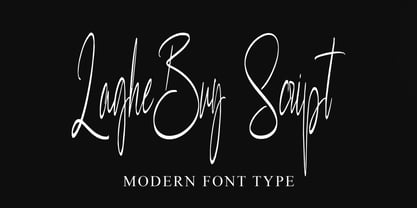 Laghe Buy Script Font Poster 1