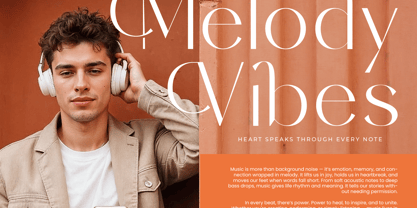 Sunveil Orange Font Poster 3