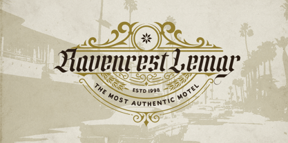 Short Block Font Poster 7