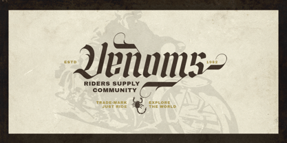 Short Block Font Poster 5