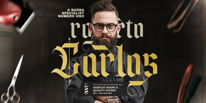 Short Block Font Poster 4