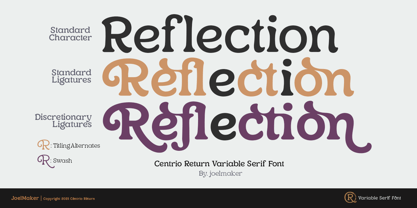 Centrio Return Font Poster 4