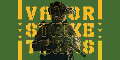 Hardline Ranger Font Poster 2