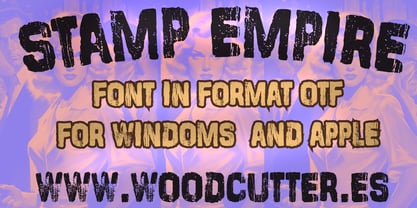Stamp Empire Font Poster 3