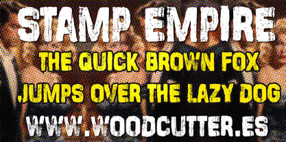 Stamp Empire Font Poster 2