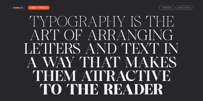 Romellis Font Poster 12