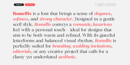 Romellis Font Poster 13