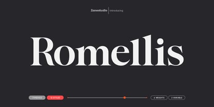 Romellis Font Poster 1