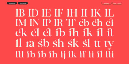 Romellis Font Poster 11