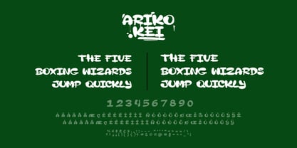 Ariko Kei Font Poster 3
