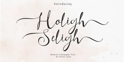 Holigh seligh Font Poster 1