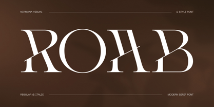 Roab Luxury Font Poster 1