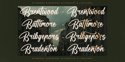 Richmond Barentony Font Poster 5